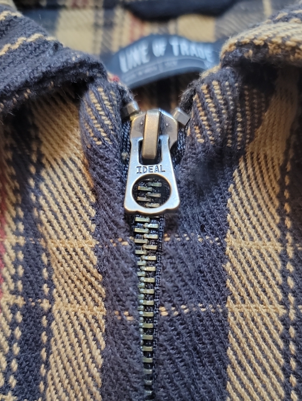 Bespoke Post| Line Of Trade |Men's Brown Plaid Workshirt Jacket - Picture 6 of 12